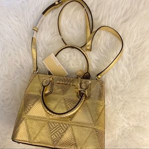 Michael Kors Gold Adele Messenger